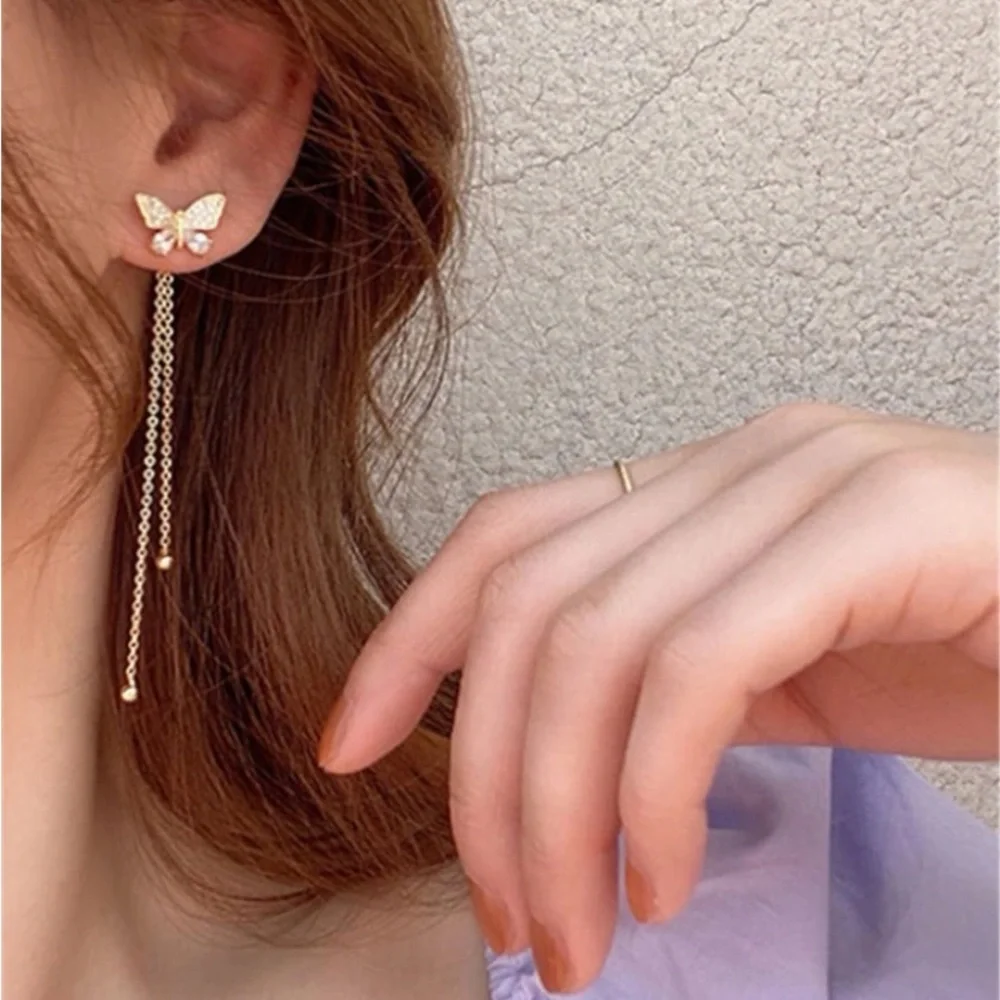 Buy 1 get 1 free Double sided butterfly earrings - Picture 2 of 3